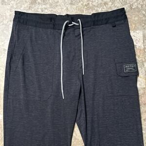Anetik Pants Mens 35x29 Grey Vint Tech Lightweight Drawstring UPF Fishing